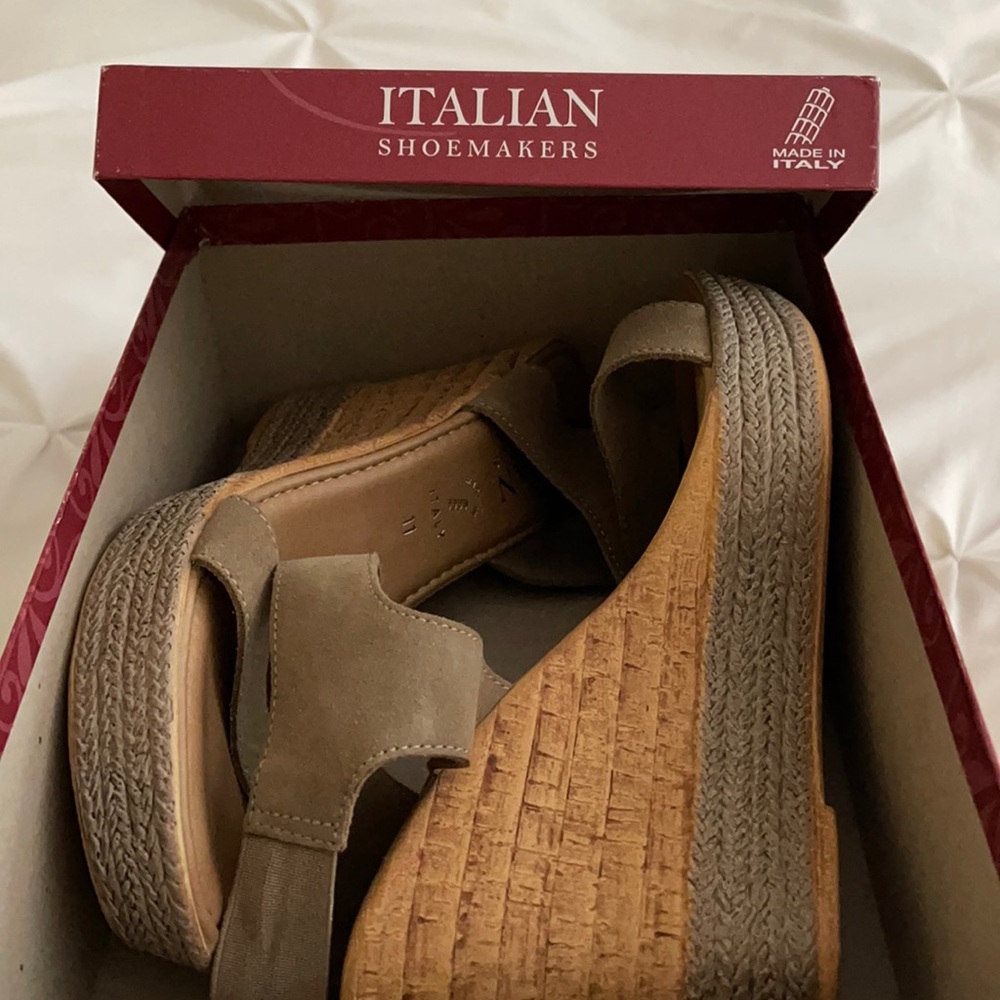 Beautiful Italian Shoemaker wedge heels